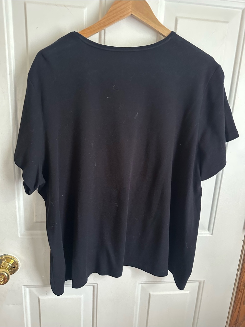 croft & barrow Black Short Sleeve Crew Tee 100% Cotton Plus Size Women’s 3x